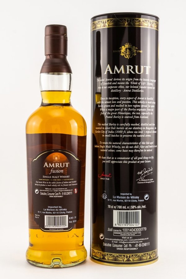 Amrut Fusion 50% (Indien)