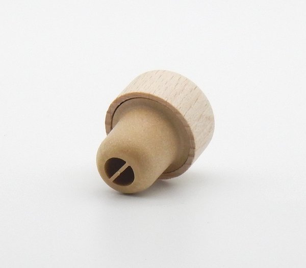 Griffkorken TYP M (19mm) mit Dosieröffnung Holz/PE