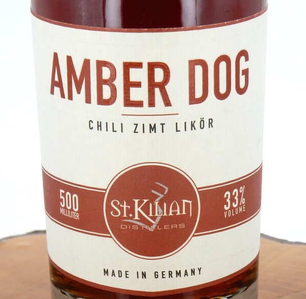 St. Kilian Amber Dog - CHILI-ZIMT - Likör 33% (Ehemals Fire Dog) 500ml