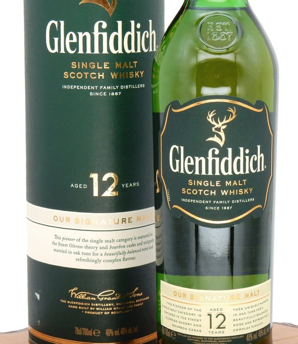 Glenfiddich 12 Jahre 40% (Alte Ausstattung)