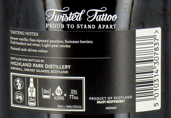 Highland Park 16 Jahre Twisted Tattoo 46,7%