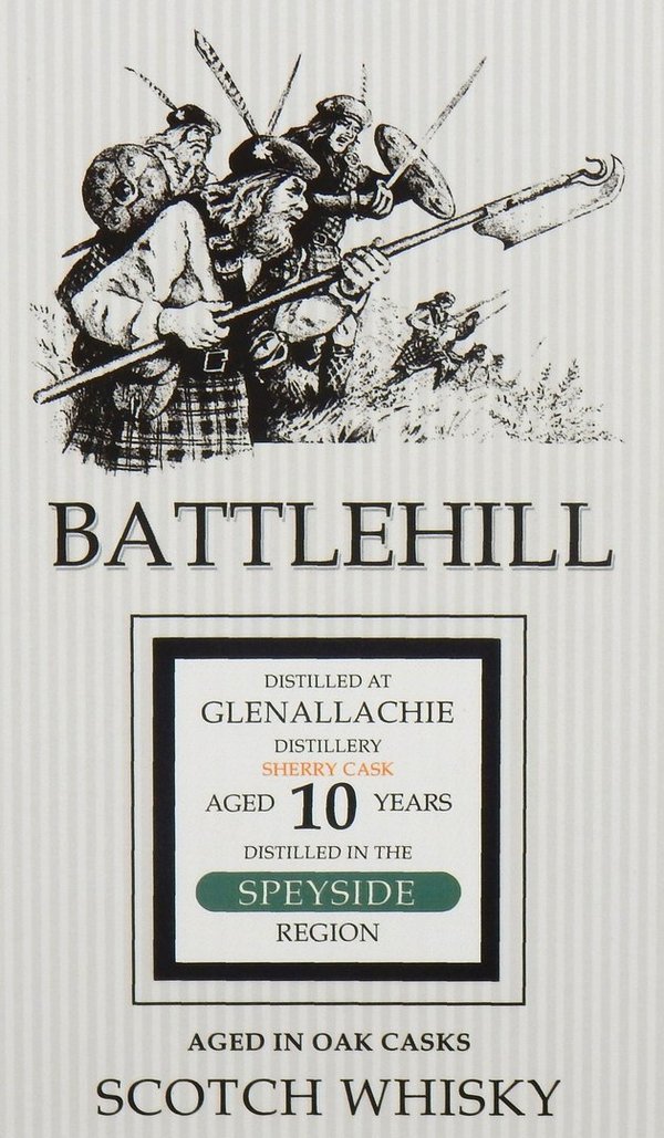 GlenAllachie 2008/2019 10 Jahre Battlehill 46% (Duncan Taylor)