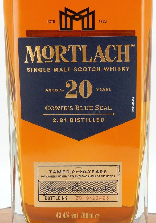 Mortlach 20 Jahre Cowie's Blue Seal 43,4%