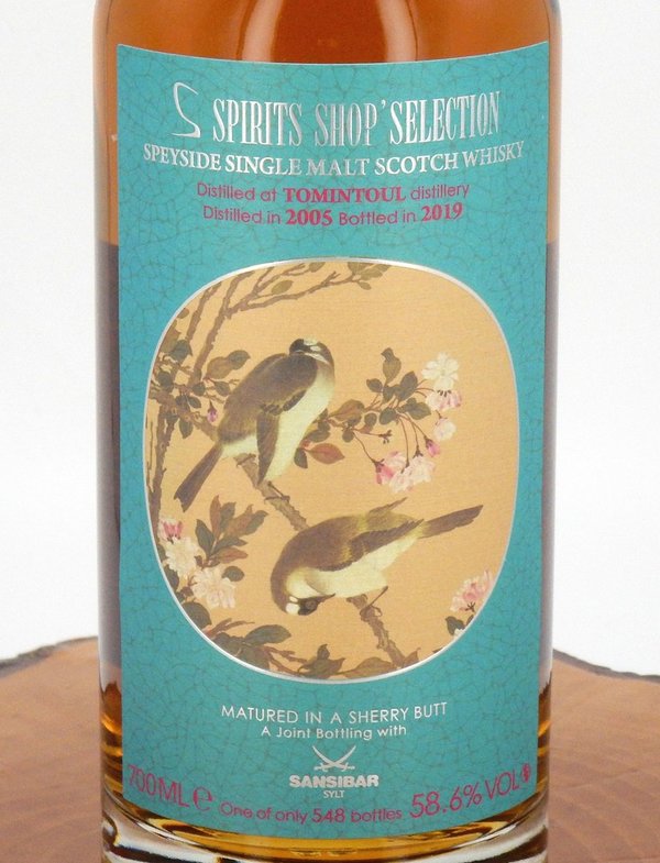 Tomintoul 2005/2019 14 Jahre Chinese Birds Sherry Cask Batch 1 58,6% (Sansibar Whisky)