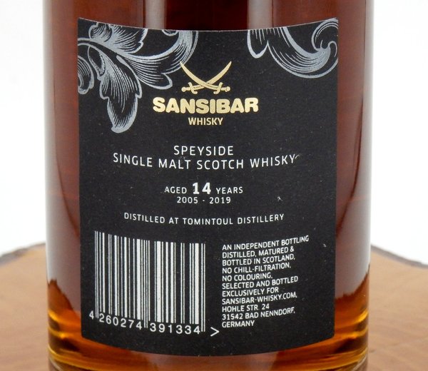 Tomintoul 2005/2019 14 Jahre Chinese Birds Sherry Cask Batch 1 58,6% (Sansibar Whisky)