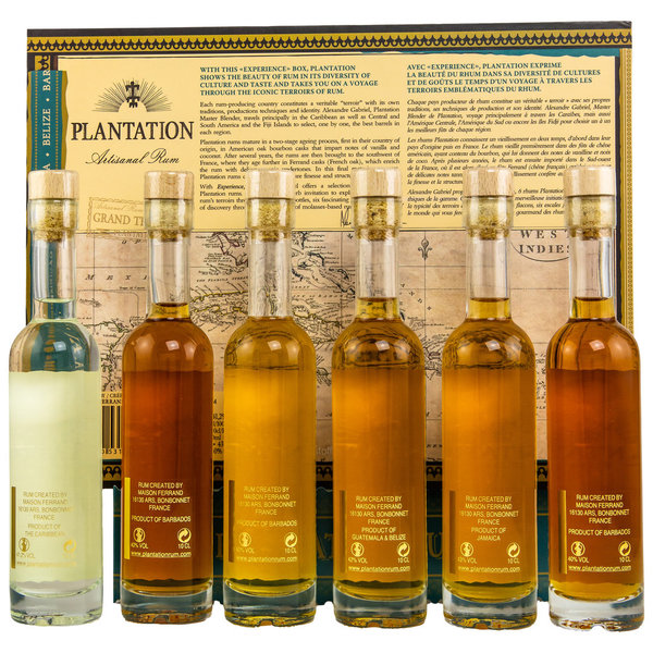 Plantation Rum Experience Box 6 x 0,1 (Rum/Miniatur/Set)