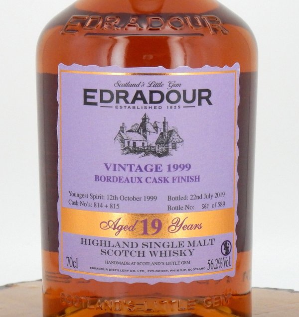 Edradour 1999/2019 Bordeaux Finish Cask #814+815 56,2%
