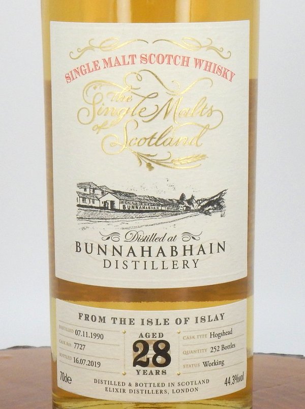 Bunnahabhain 1990/2019 28 Jahre 44,3% (Elixir Distillers)
