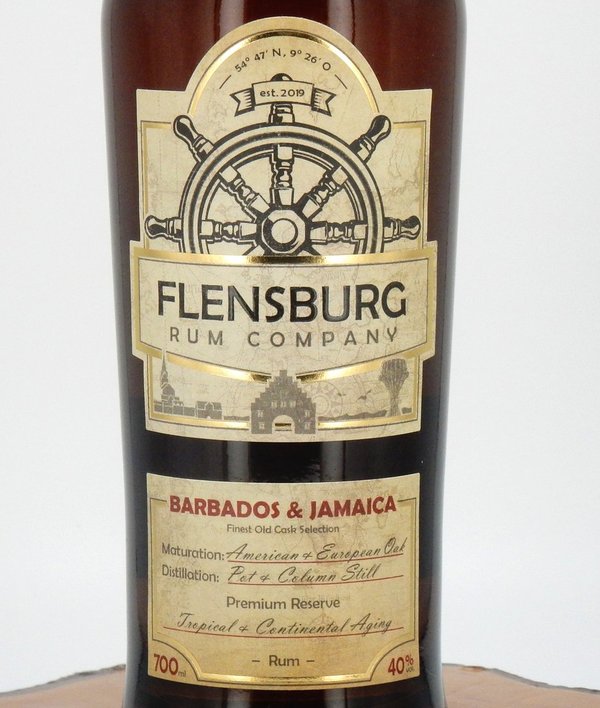 Flensburg Rum Company - Barbados & Jamaica 40% (Rum)