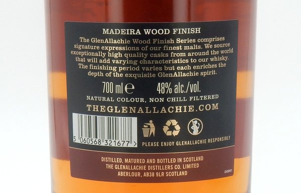 GlenAllachie 12 Jahre Madeira Wood Finish 48% (Exclusively bottled for Germany)