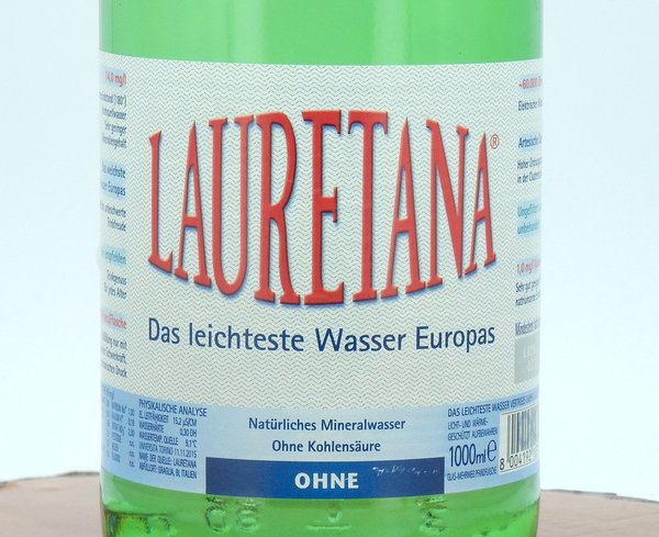 Wasser - Lauretana Das leichteste Wasser Europas still 1,0Liter