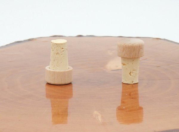 Holzgriffkorken Typ S- minus Spitzkorken aus Naturkork (10-13mm)