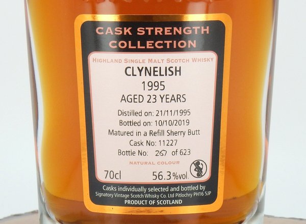 Clynelish 1995/2019 23 Jahre Cask Strength #11227 56,3% (Signatory Vintage/ohne GP)