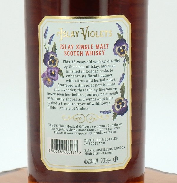 Islay Violets 33 Jahre 46,2% (Elixir Distillers)