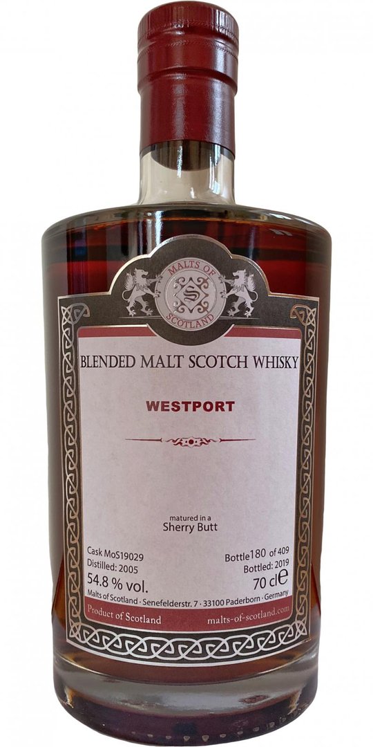 Westport 2005/2019 Sherry Butt #19029 54,8% (MoS/Malts of Scotland)