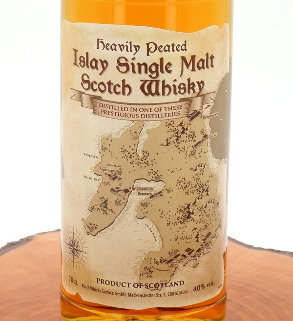 Map of Islay Single Malt Scotch Whisky - Heavily Peated 40%
