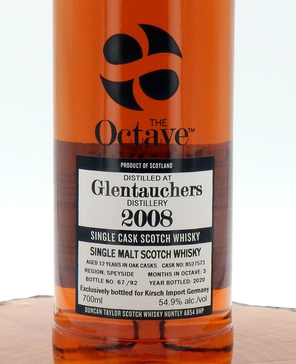 Glentauchers 2008/2020 The Octave - Kirsch Import Exclusiv 54,9% (Duncan Taylor)
