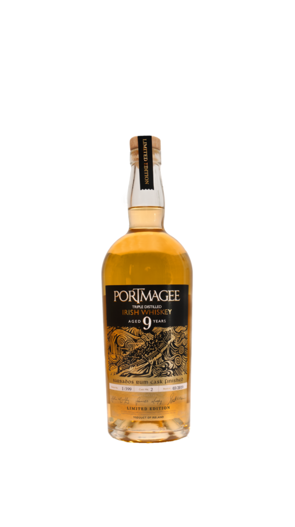 Portmagee 9 Jahre Limited edition Barbados Rum Cask finish 40% (Irland / Irish Whiskey)