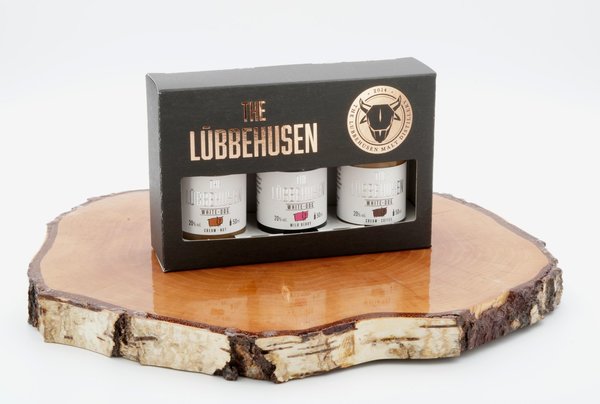 The Lübbehusen White Dog Likör Set 20%vol. (Deutschland /Miniatur) 3x0,05L