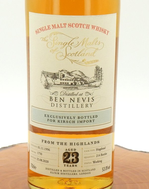 Ben Nevis 1996/2020 23 Jahre Cask #1750 53,8% (Elixir Distillers)