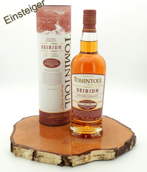 Tomintoul Seiridh Oloroso Sherry Cask 40%