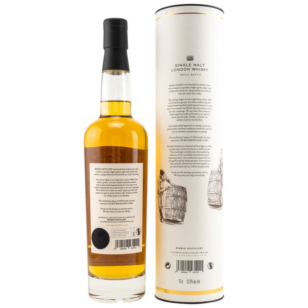 Bimber Ex-Bourbon Oak Cask Batch 02/2020 52,2% (Single Malt London Whisky)