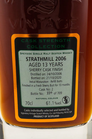 Strathmill 2006/2020 Cask Strength Collection #2 61,1% (Signatory Vintage)