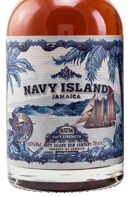 Navy Island Jamaica, Navy Strength - 100% Potstill Matured Jamaican Rum 57% (Rum)