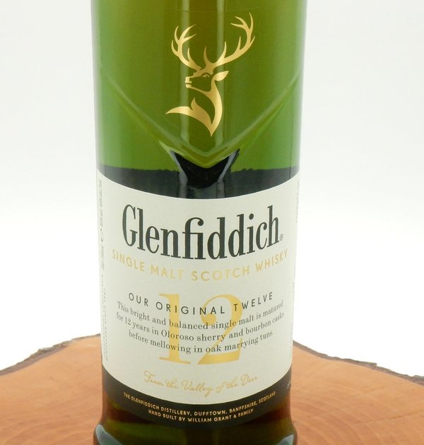 Glenfiddich 12 Jahre 40% (Neue Ausstattung)