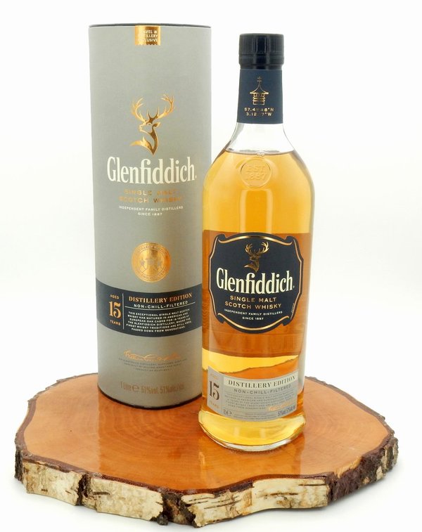 Glenfiddich 15 Jahre Distillery Edition 51% 1,0L (Neues Design)