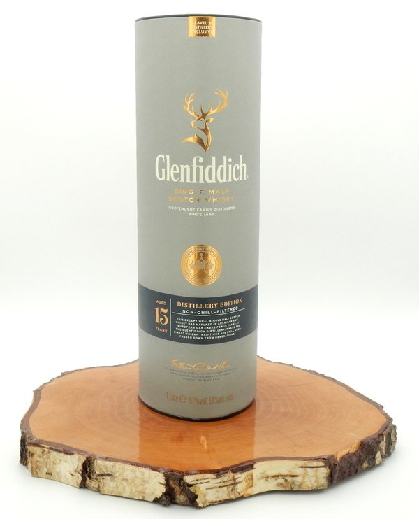 Glenfiddich 15 Jahre Distillery Edition 51% 1,0L (Neues Design)