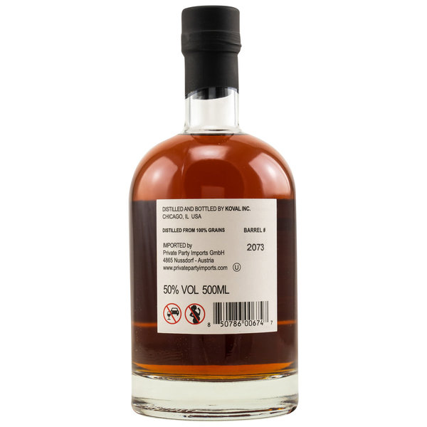 Koval Single Barrel Bourbon Whiskey #2073 50% (Kirsch Exclusiv/USA)