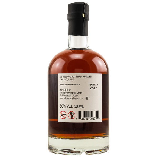 Koval Single Barrel Rye Whiskey #2147 50% (Kirsch Exclusiv/USA)