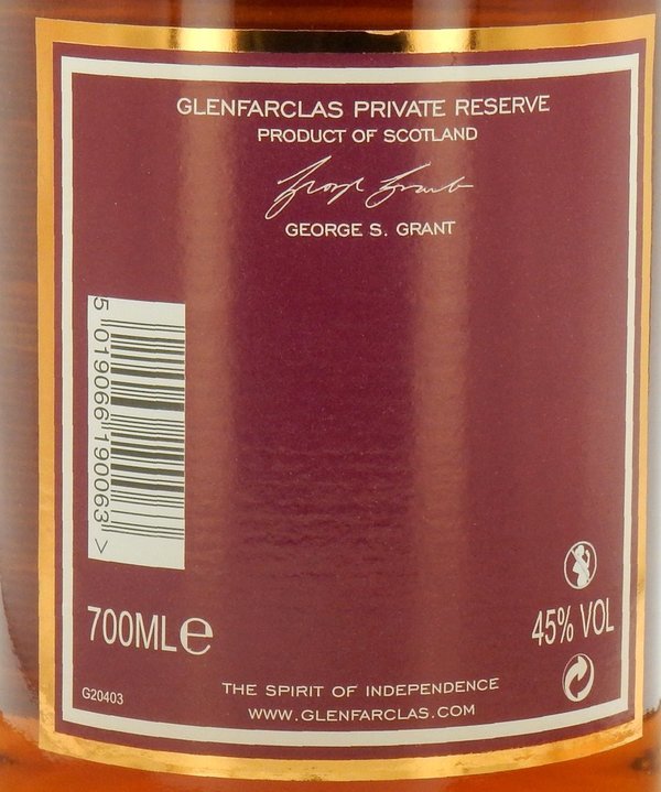 Glenfarclas Private Reserve 45% (2019)