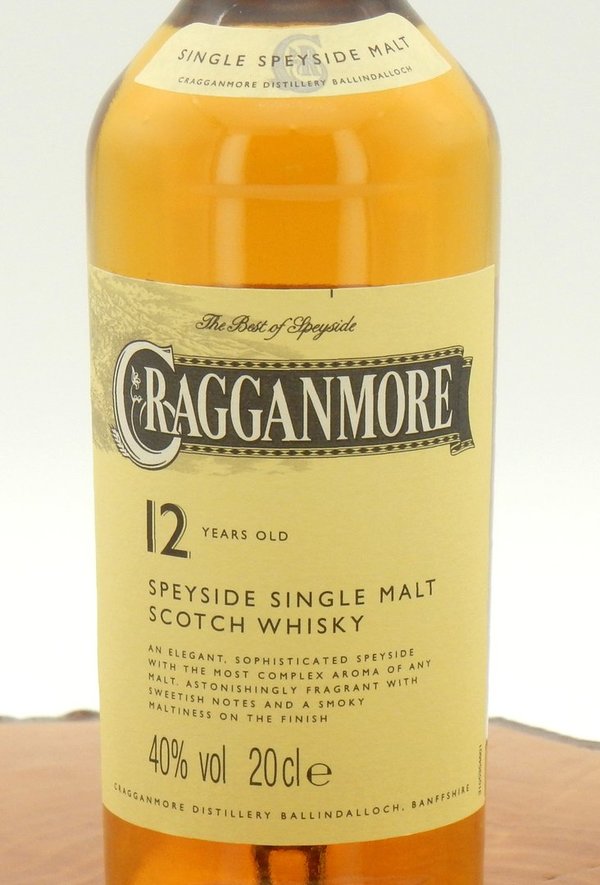Cragganmore 12 Jahre 40% (Miniatur / 0,2L Probiergröße)