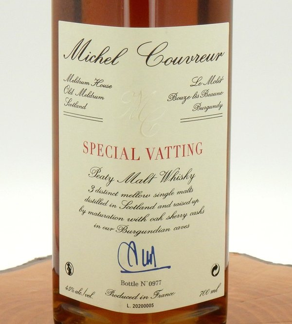 Michel Couvreur Special Vatting – Peaty Malt Whisky 45% Vol. (Michel Couvreur/Local Store)