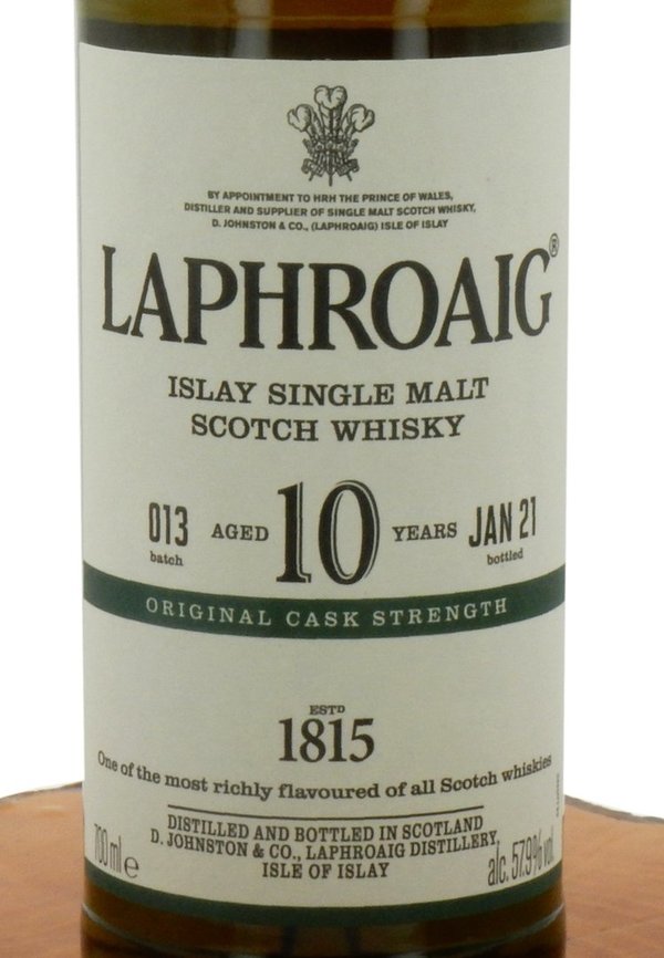 Laphroaig 10 Jahre Cask Strength Batch #013 57,9% (2021)