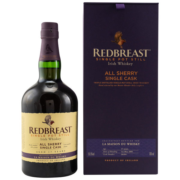 Redbreast 2001 Vintage 17 Jahre Sherry Single Cask 59,5% (Irland / Irish Whiskey)