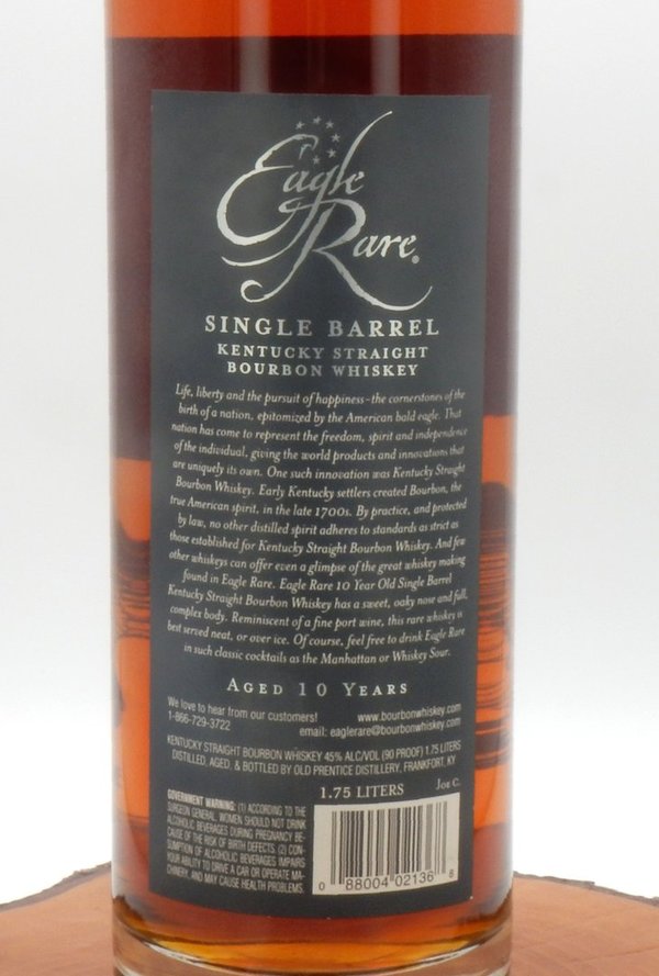 Eagle Rare 10 Jahre Single Barrel Whiskey 45% 1,75L Magnum (90 Proof)
