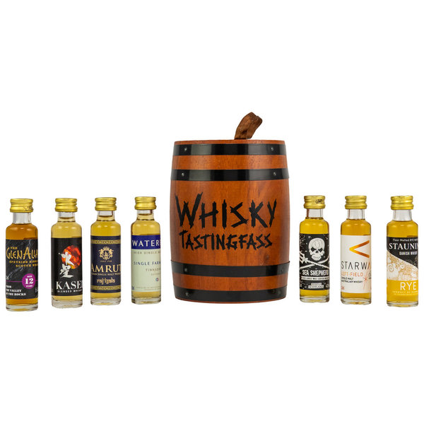 Whisky-Tasting-Fass 43,85% 7x 0,02l (V2-2021) (Miniatur/Sortiment/Set)