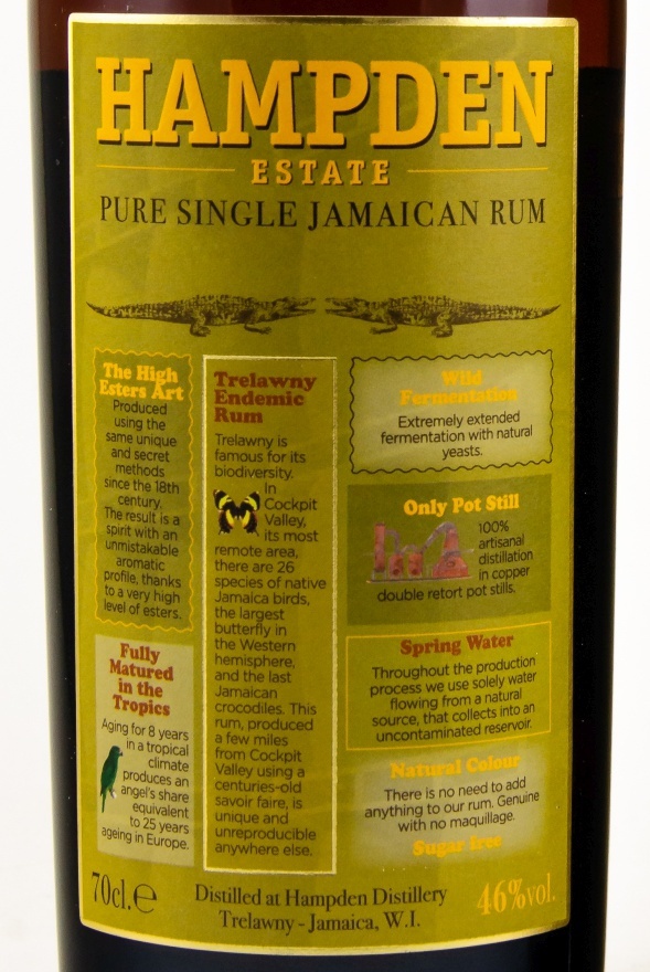 Hampden Estate 8 Jahre Pure Single Jamaican Rum 46% (Rum)