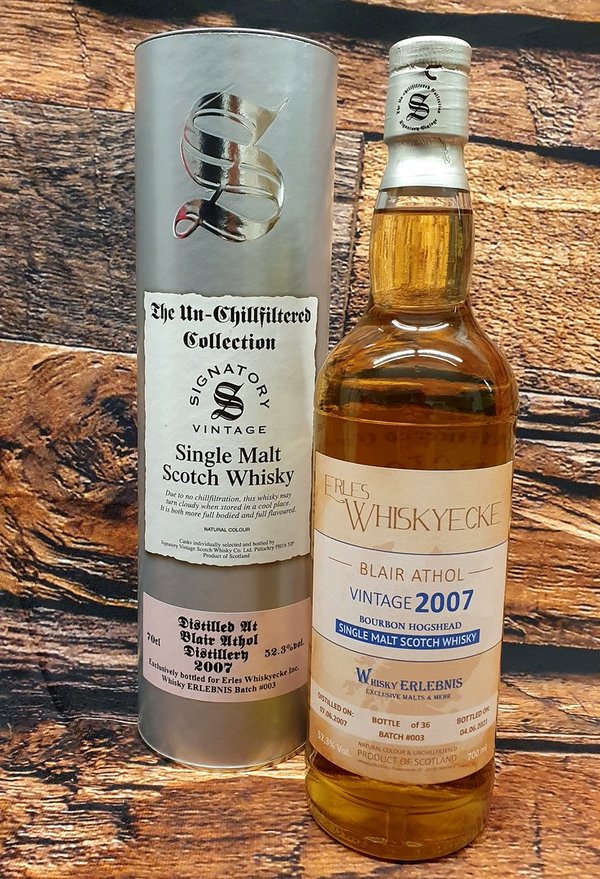 Blair Athol 2007/2021 Erles Whiskyecke Batch #003 52,3% 0,7L (Signatory / Whisky Erlebnis)