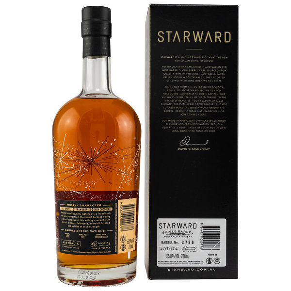 Starward 2017/2021 Single Barrel #3786 55,8% (Australian Single Malt Whisky)