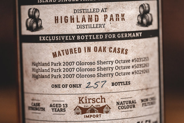 Highland Park 2007/2021 Octave Cask 54,5% (Exclusiv Kirsch/Duncan Taylor)