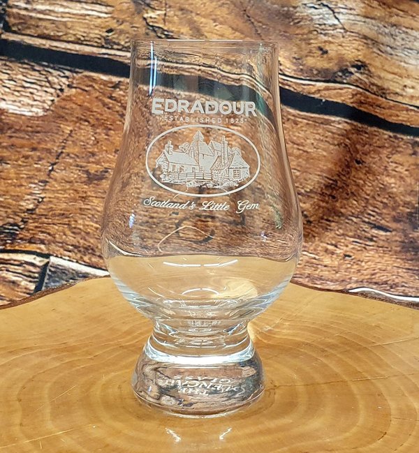 Glencairn Whisky Nosingglas, Tumbler, mit Logo Edradour