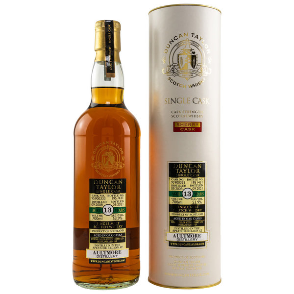 Aultmore 2008/2021 Dimensions Sherry Cask #95900333 53,9% (Duncan Taylor)