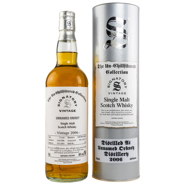 Unnamed Orkney 2006/2021 Sherry Butt DRU 17/A65#17 46% (Signatory Vintage)