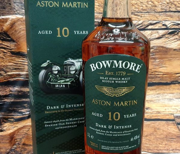 Bowmore 10 Jahre Dark & Intense Aston Martin Edition 40% 1 Liter