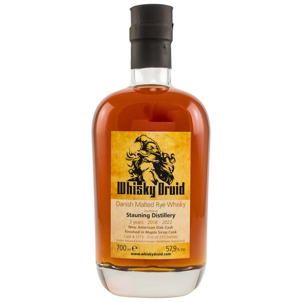 Stauning 2018/2022 3 Jahre Rye Whisky Maple Sirup Cask 57,9% (Whisky Druid/Danish Single Malt)