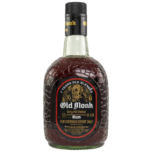 Old Monk 7 Jahre Solera Very Old Vatted Indian 42,8% (Rum)
